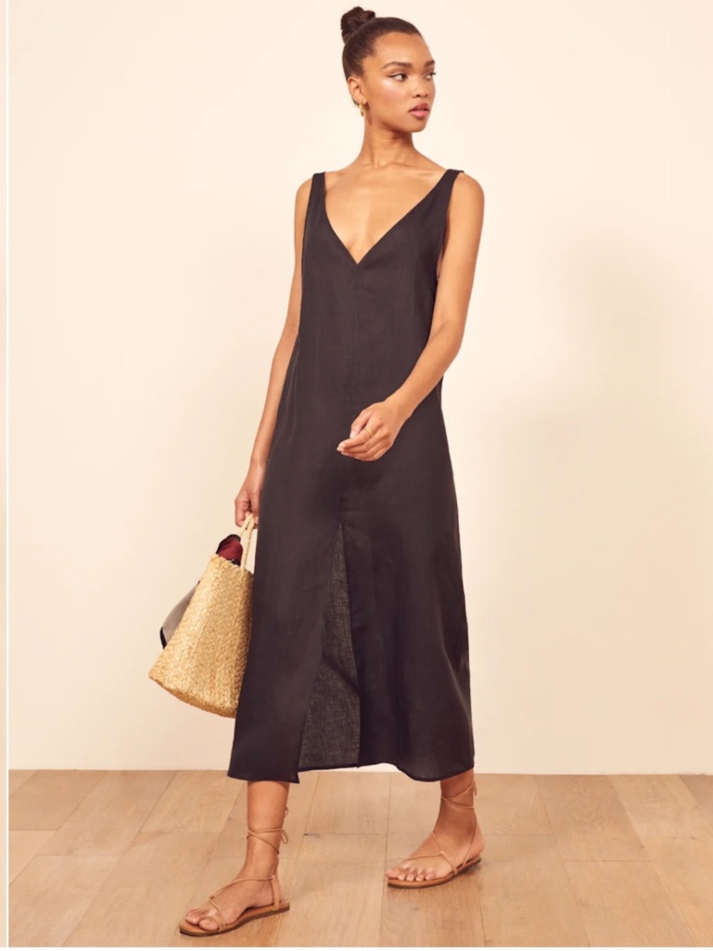 Reformation Linen Monique Maxi Dress